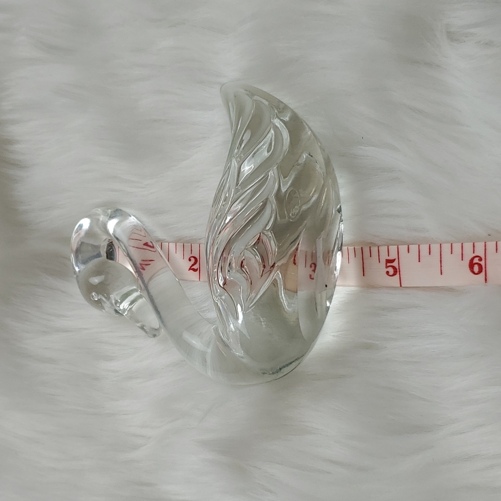Vintage 1980s Fenton Swan Art Glass Crystal - Picture 4 of 5